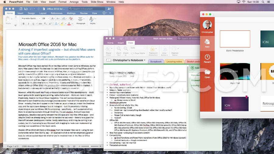 microsoft office for mac os 10.12